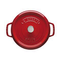 4 qt, Round, Cocotte, Cherry - Factory Second,,large