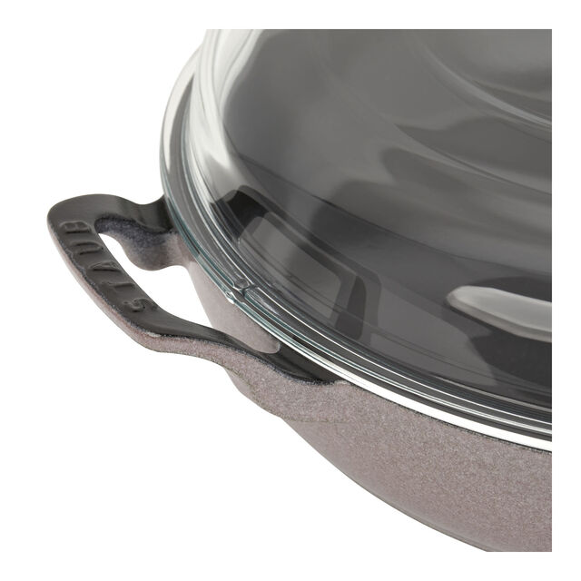 3.5 qt, Braiser With Glass Lid, Lilac,,large