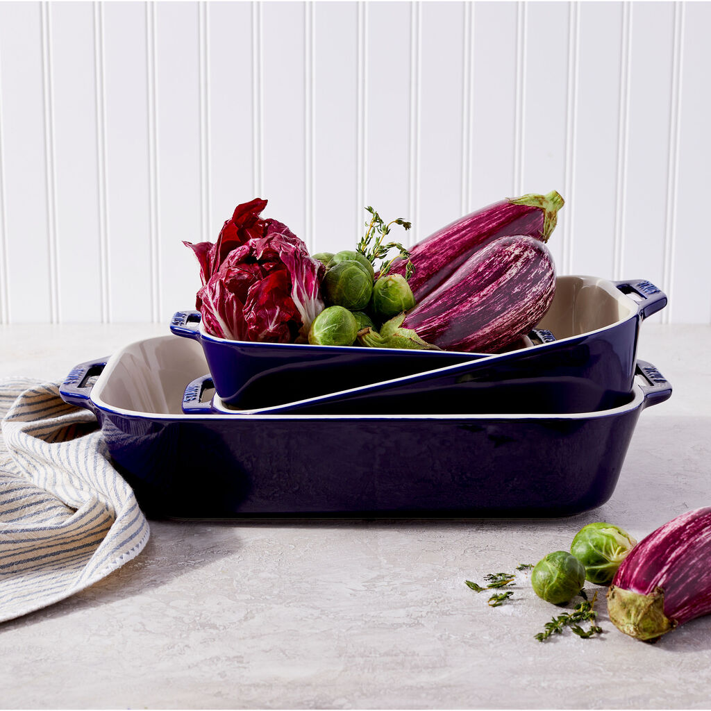 3-pc, Rectangular Baking Dish Set, Dark Blue,,large