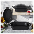 5-pc, Mixed Baking Dish Set, Matte Black,,large