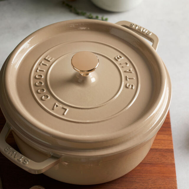4 qt, Round, Cocotte, Sesame,,large