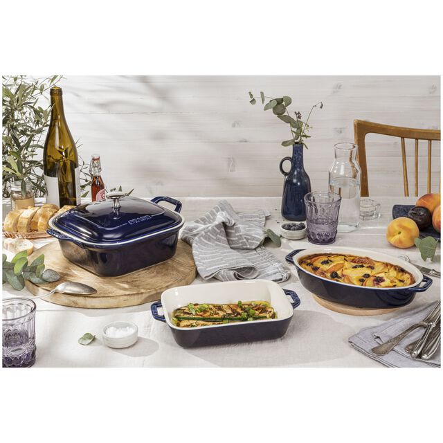 4-pc, Mixed Baking Dish Set, Dark Blue,,large