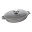 9-inch, Oval, Covered Baking Dish With Lid, Graphite Grey preview