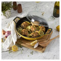 3.5 qt, Braiser With Glass Lid, Citron,,large