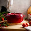 6 qt, Round, Shallow Wide Dutch Oven, Cherry,,large preview
