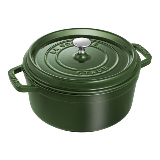 4 qt, Round, Dutch Oven, Basil,,large