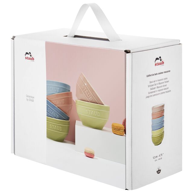 4.5-inch / 6-pc, Bowl set macaron, Mixed Colors,,large