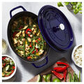 5.75 qt, Oval, Dutch Oven, Dark Blue,,large