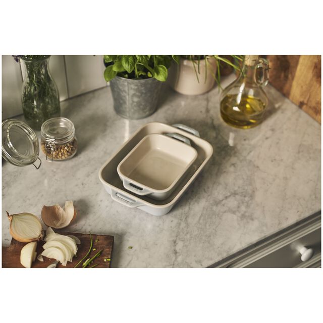 2-pc, Rectangular Baking Dish Set Macaron, Light Blue,,large