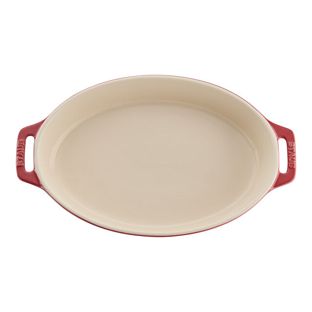 2-pc, Oval Baking Dish Set, Cherry,,large