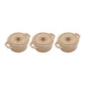 3-pc, Mini Round Dutch Oven Set, Sesame,,large
