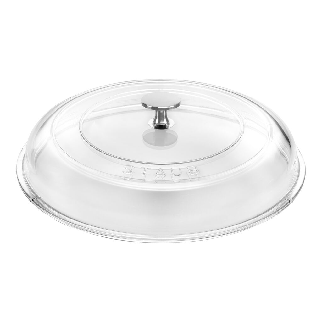 3.5 qt, Braiser With Glass Lid, Pure White,,large