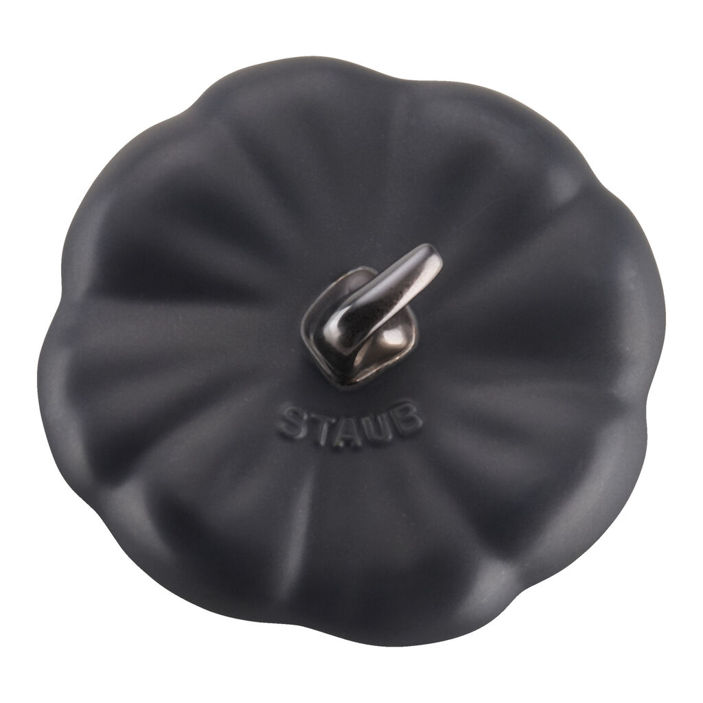 0.5 qt, Pumpkin, Petite Dutch Oven, Matte Black,,large
