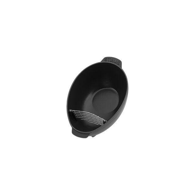 2 qt, Cast Iron, Mussel Pot, Matte Black,,large