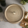 7 qt, Round, Dutch Oven, Sesame,,large