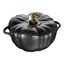 3.5 qt, Pumpkin, Dutch Oven With Brass Knob, Matte Black,,large preview