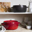 6 qt, Round, Shallow Wide Dutch Oven, Cherry,,large preview