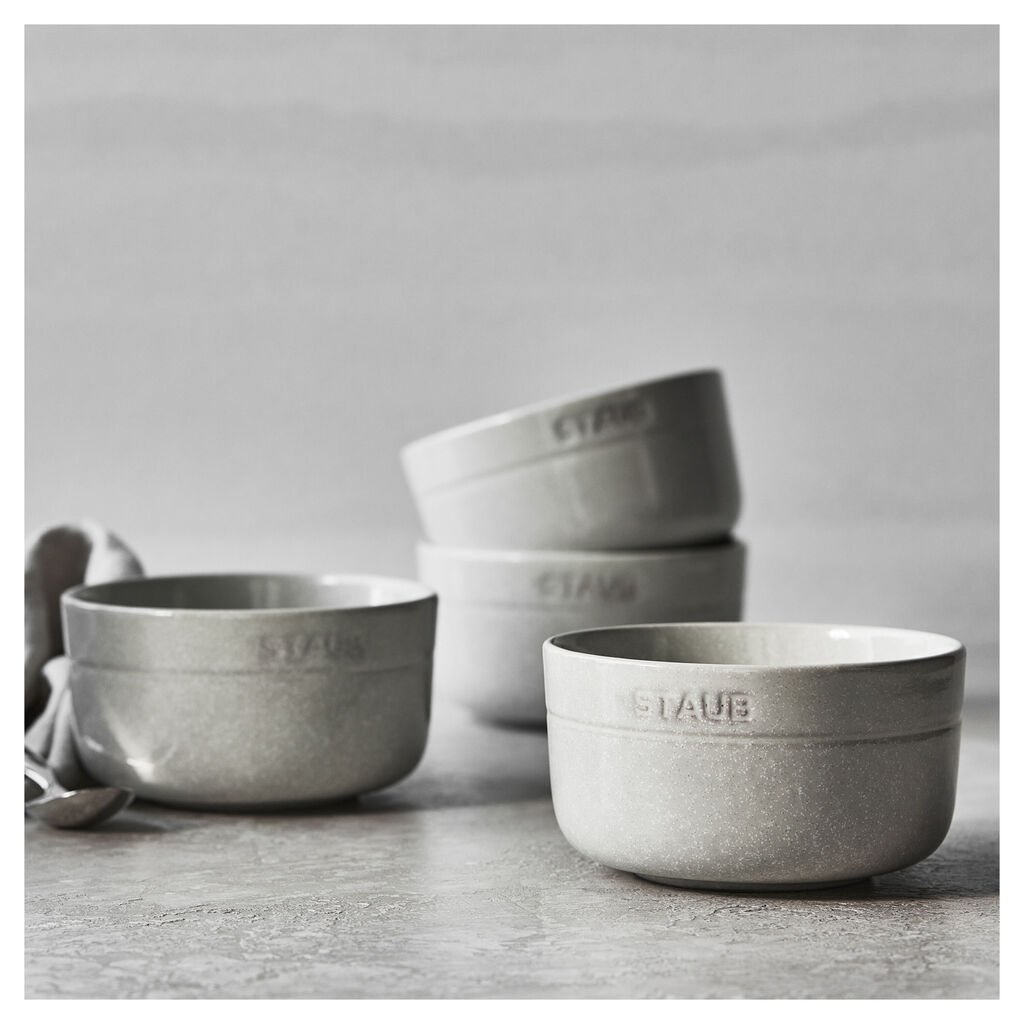 4-pc, Cereal Bowl Set, White Truffle,,large