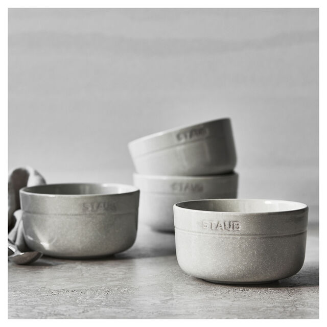 4-pc, Cereal Bowl Set, White Truffle,,large