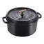 7 qt, Round, Dutch Oven Buster And Punch, Matte Black,,large preview