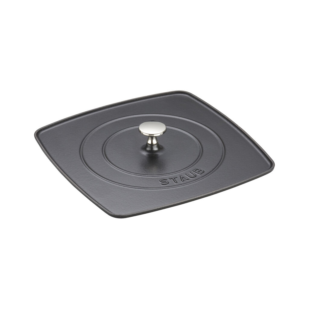 Square, Grill Press, Matte Black,,large