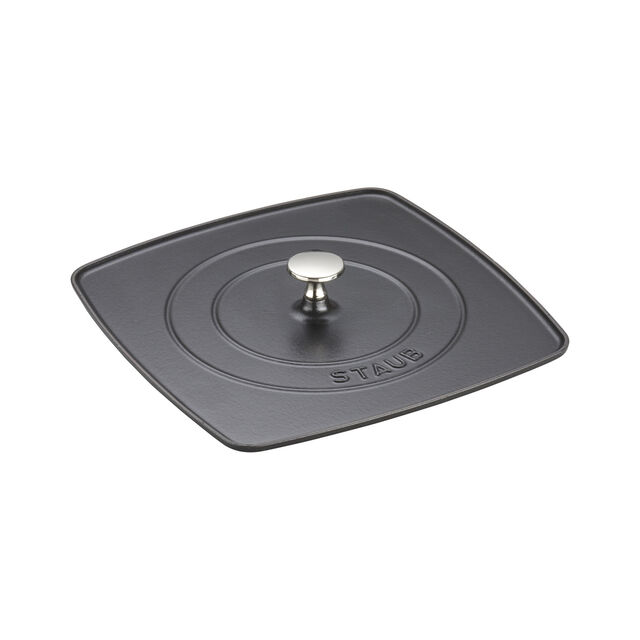 Square, Grill Press, Matte Black,,large