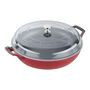 3.5 qt, Braiser With Glass Lid, Dark Blue,,large