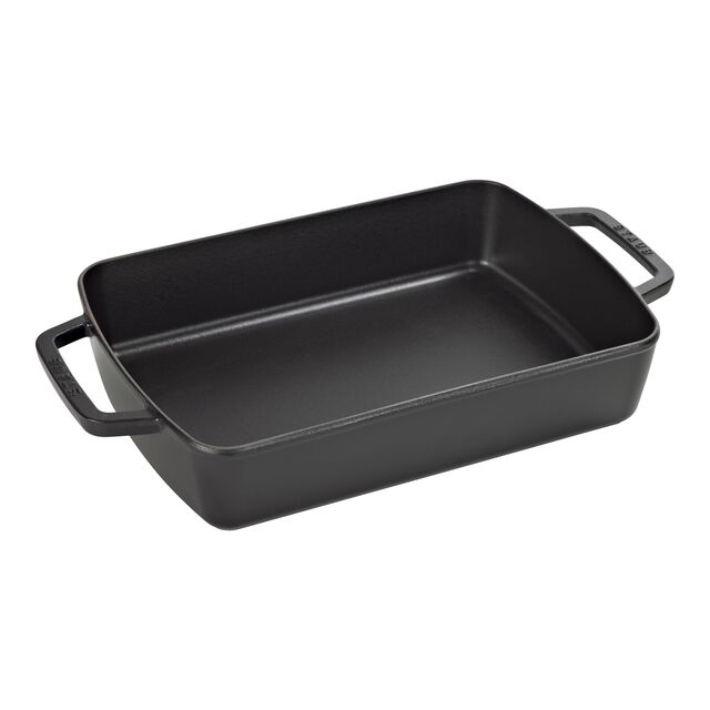 12-x 8-inch, Rectangular, Roasting Pan, Matte Black,,large