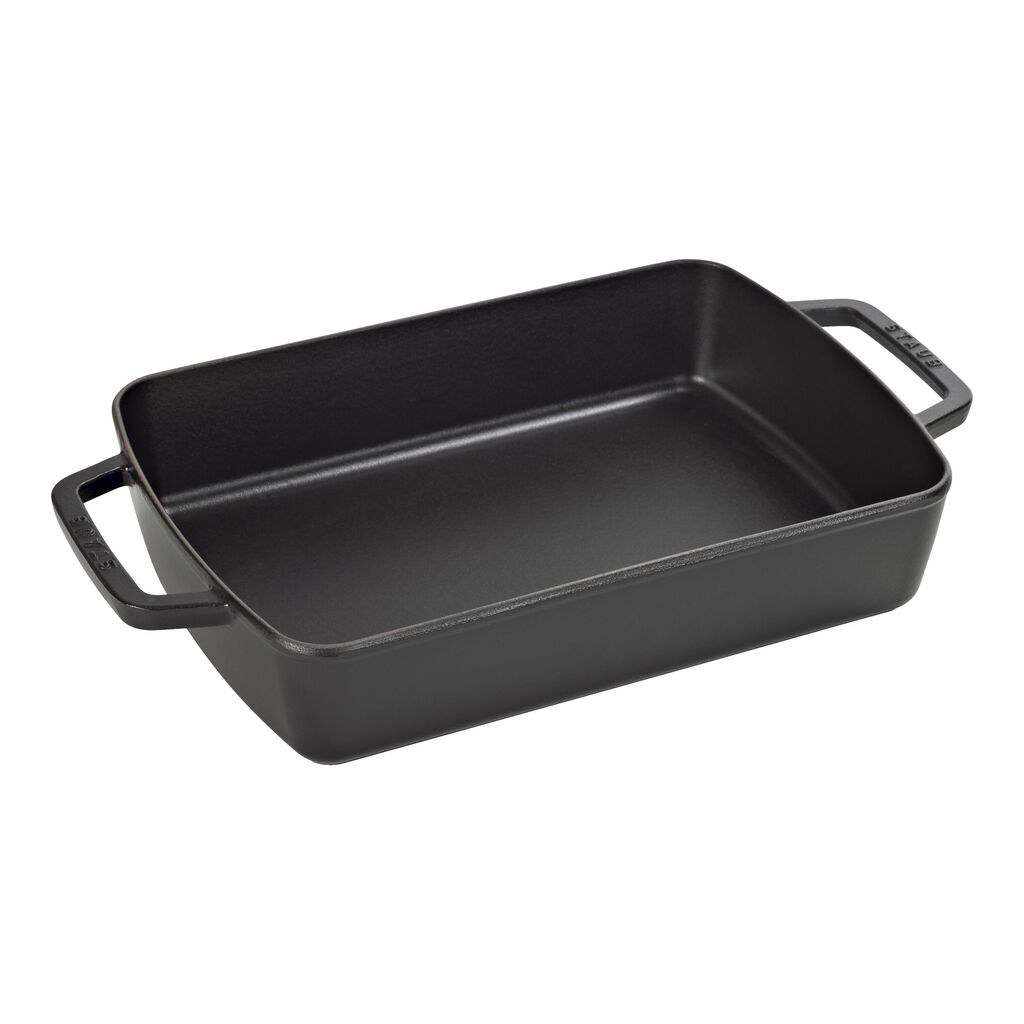 12-x 8-inch, Rectangular, Roasting Pan, Matte Black,,large