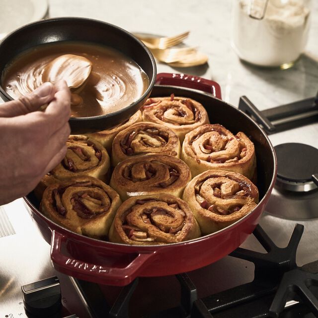 13-inch, Double Handle Fry Pan, Cherry,,large