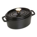 1 qt, Oval, Dutch Oven, Matte Black,,large