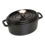 1 qt, Oval, Dutch Oven, Matte Black,,large