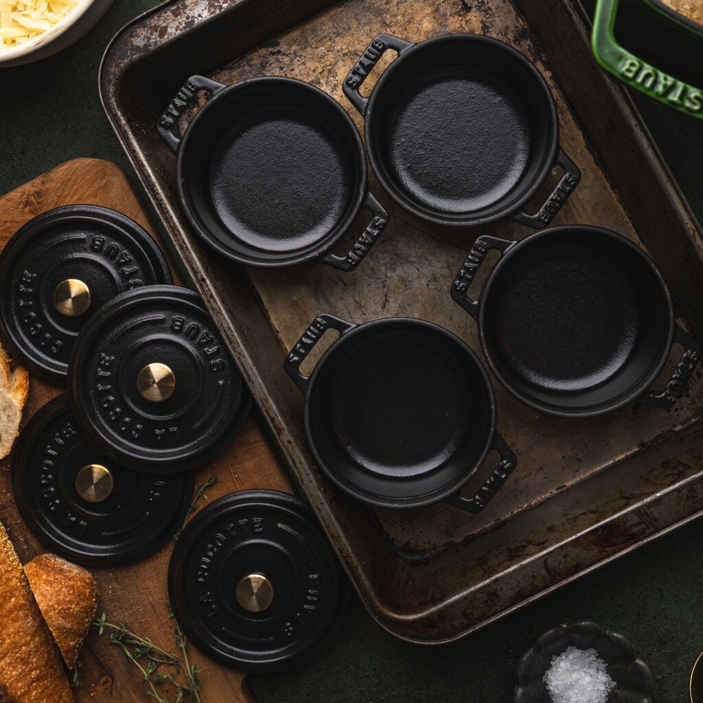 0.25 qt, Mini Round Dutch Oven, Matte Black,,large