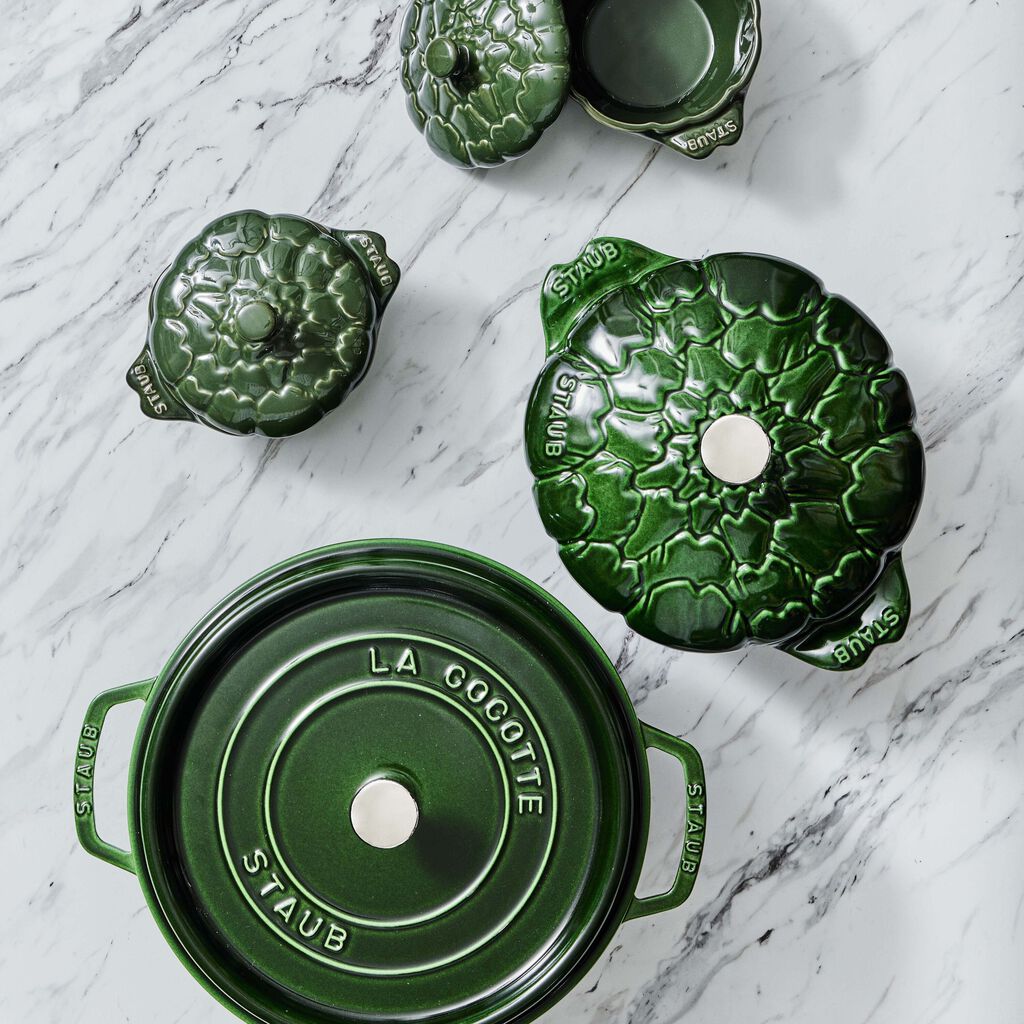 4 qt, Round, Dutch Oven, Basil,,large