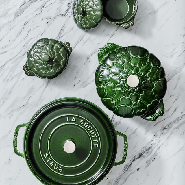 4 qt, Round, Dutch Oven, Basil,,large