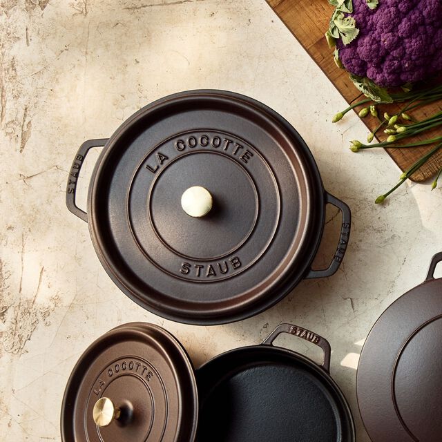 7 qt, Round, Dutch Oven, Matte Espresso