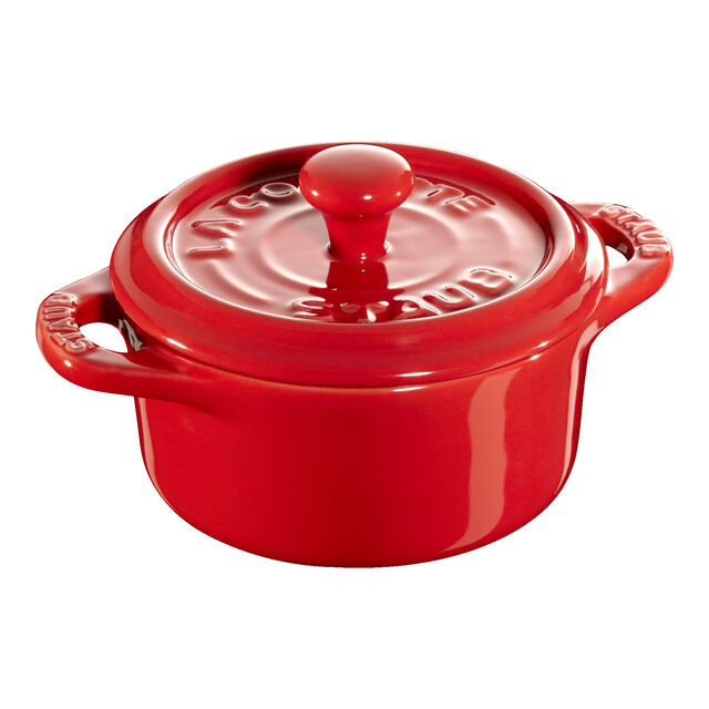 3-pc, Mini Round Dutch Oven Set, Cherry,,large