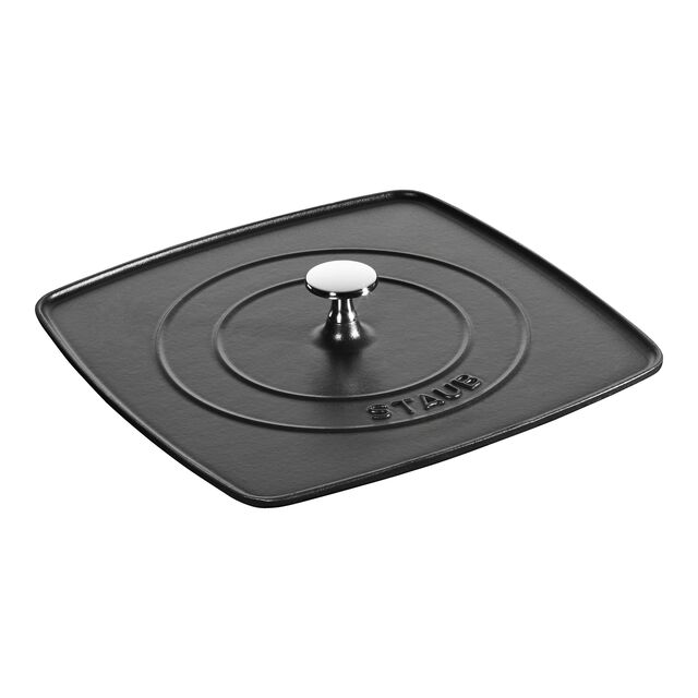 Square, Grill Press, Matte Black,,large