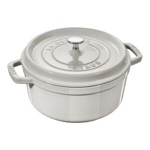 7 qt, Round, Dutch Oven, White Truffle