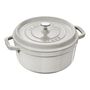 7 qt, Round, Dutch Oven, White Truffle - Factory Second,,large