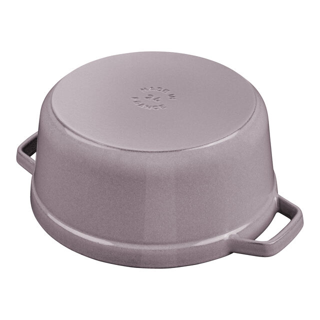 7 qt, Round, Dutch Oven, Lilac,,large