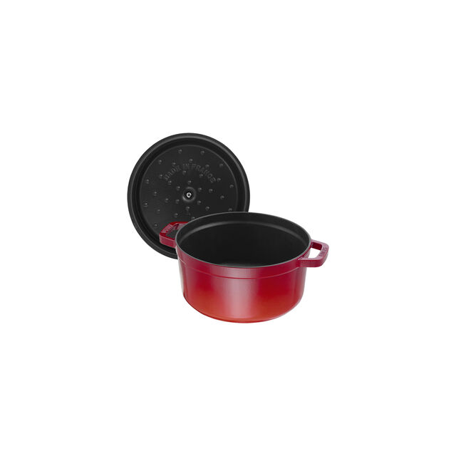 5.5 qt, Round, Dutch Oven, Cherry,,large