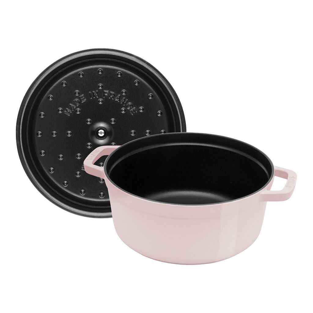 4 qt, Round, Cocotte, Peony Pink - Factory Second,,large