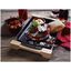 13-inch x 9-inch, Rectangular Serving Dish With Wood Base, Matte Black preview