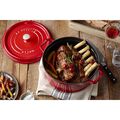 9 qt, Round, Dutch Oven, Cherry,,large