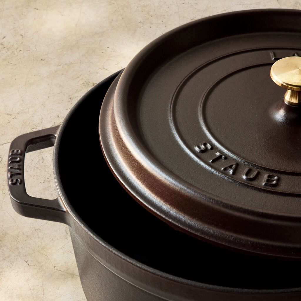5.5 qt, Round, Dutch Oven, Matte Espresso,,large
