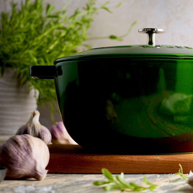 5 qt, French oven, Basil,,large