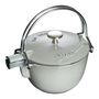1 qt, Round, Tea Kettle, Graphite Grey,,large