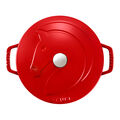 3.75 qt, Essential French Oven with Modern Horse Lid, Cherry - Factory Second,,large