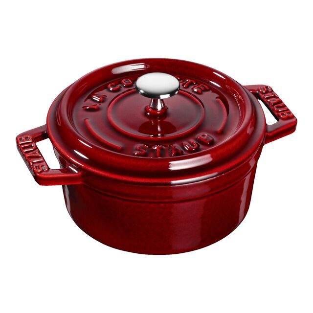 0.25 qt, Mini Round Dutch Oven, Grenadine,,large